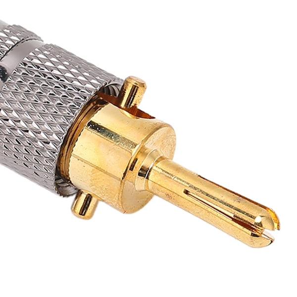 Preffair BA1457 4 stk. 24K forgyldt bananlydstik HIFI-højttalerkabelforbindelse Egnet til kabler med 8,7 mm diameter