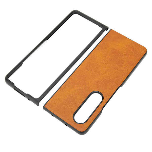 Beskyttende mobildeksel i PU-skinn mot riper for Galaxy Z Fold 3