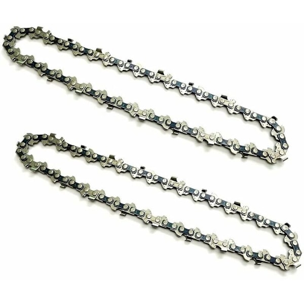 2 kappaletta 6 tuuman moottorisahaketjua ladattaviin minikäsikäyttöisiin moottorisahoihin, ketjun jako 1/4, ketjun paksuus 0,043/1,1 mm, vetolenkit 37DL, hyödyllinen