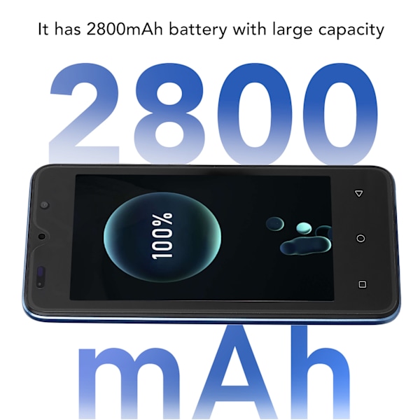 4.66in Smartphone HD-skärm RAM 2GB ROM 32GB Dubbla Kort Dubbel Standby Ansiktsigenkänning Olåst Telefon Blå