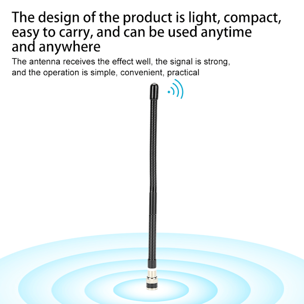 27MHz BNC hannkontakt radioantenne teleskopisk intercom fjernkontrollantenne