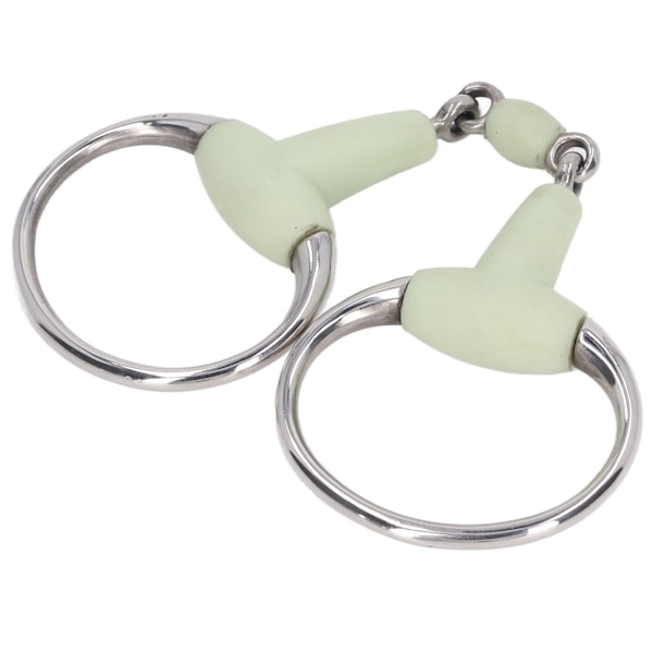 Heste Snaffle Bit Rustfritt Stål Heste Snaffle Roller Hage Avl Munnbit for for 125mm Heste Munn