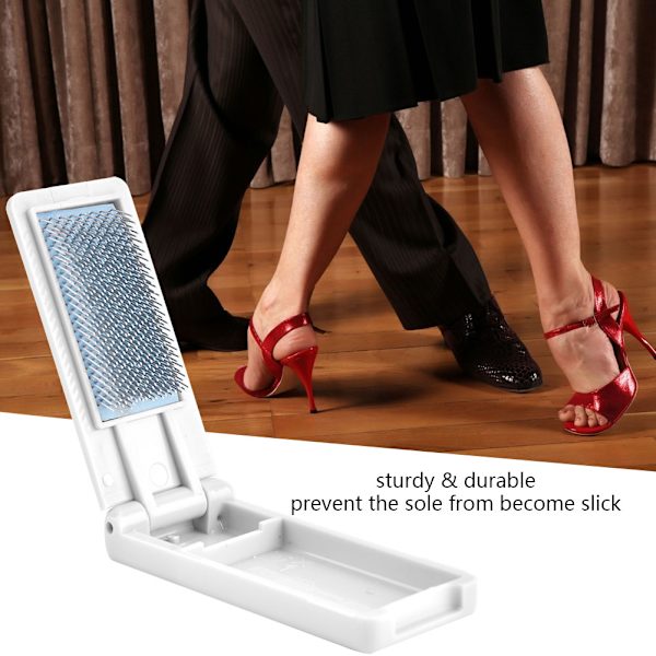 Ballroom Dance Shoes Brush för Latin Salsa Tango Dancing Portable(Vit)