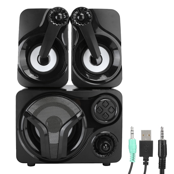 Smalody Bas Bluetooth-högtalare Skrivbord Laptop Dator 2.1 Ljudkanal Trådlös Plug-in Kort Audio