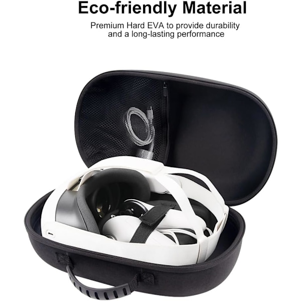 Funda Reforzada Antichoque para Meta Quest 3 Headset y Controles con Bolsillos