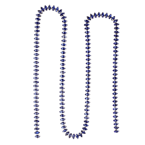 Strass Klo Kedja Glänsande Klippbar Strass Pärlkedja Trim för DIY Hantverk Kläder Dekoration Sömnad 1 Yard Royalblå