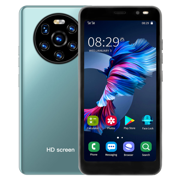 LANDVO mate40 pro 5.45in HD-skärmtelefon Dubbelkort Dubbel standby Smartphone 512MB+4GB(Vert )