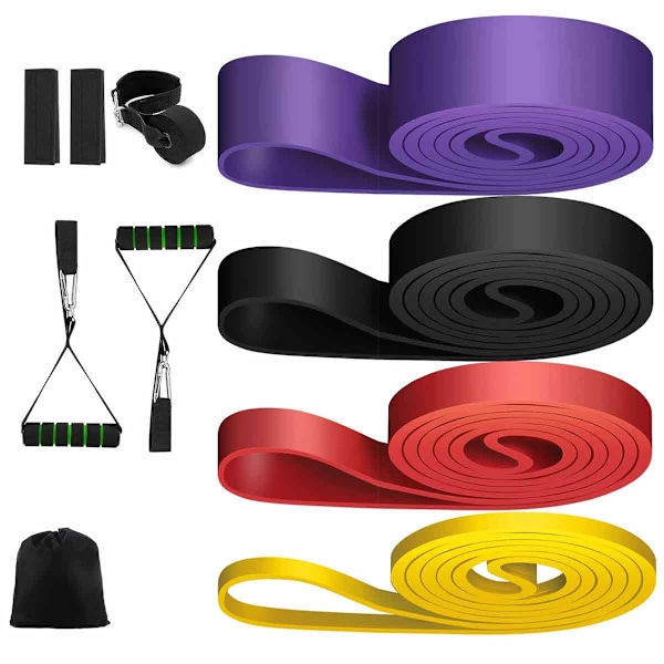 Motståndsband, Draghjälpsband för Träning, Fysioterapi, Naturlig Latex, Hållbar Giftfri, Luktfri Halkfri, Mångsidig Hemmaträning