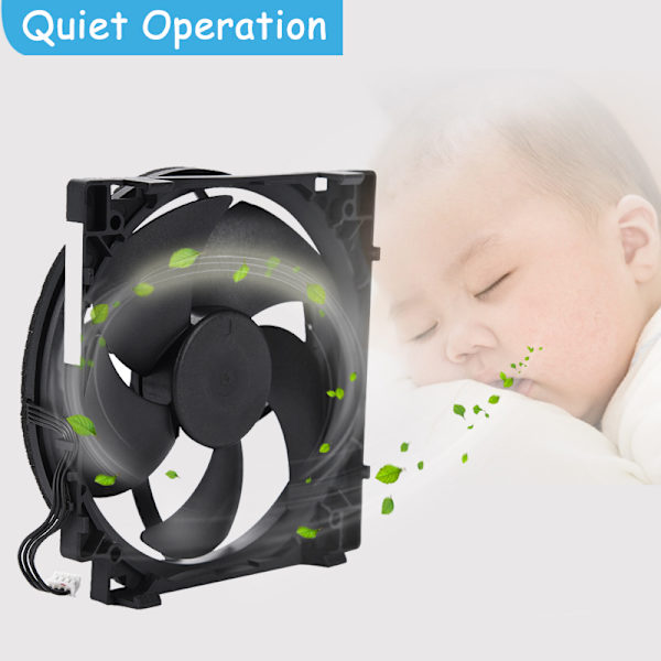 Hurtig varmeafledningsventilator Køler Kraftig vindstyrke Kølerventilator til Xbox One S