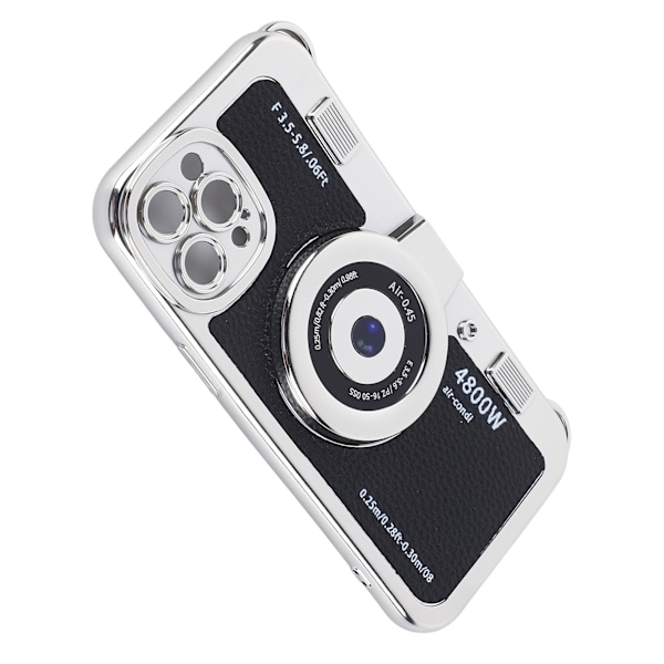 Kreativt belagt mobildeksel bærbart retro kamera mobildeksel med bærereim for Iphone for Iphone 12 Promax