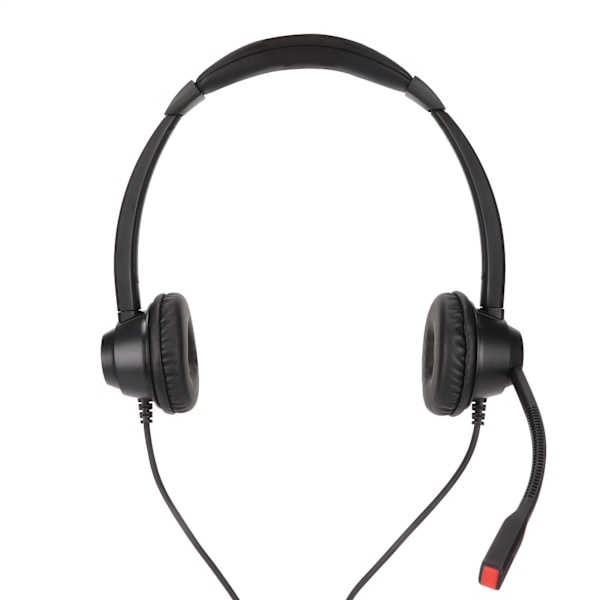 RJ9-headset med brusreducering, mute-funktion, sladd och mikrofon, volymjustering för VOIP-telefon