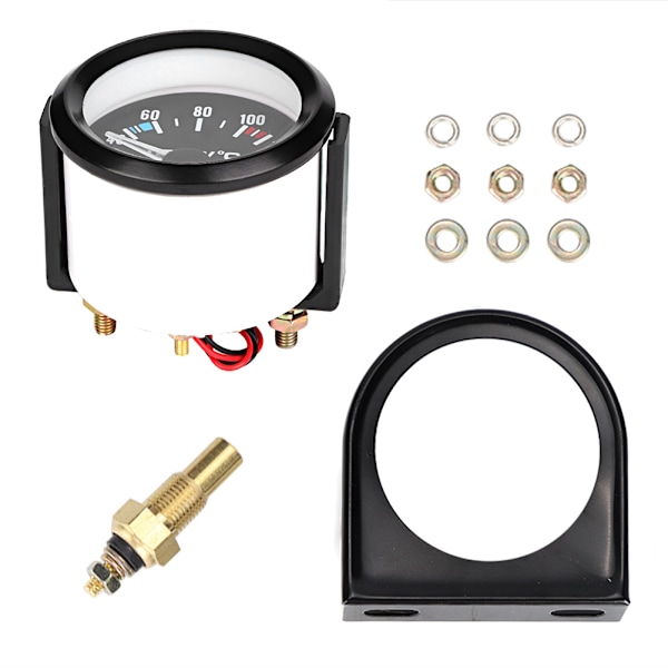 2 tommers 52mm Universal Bil Truck LED Digital Vanntemperaturmåler Instrument Verktøy