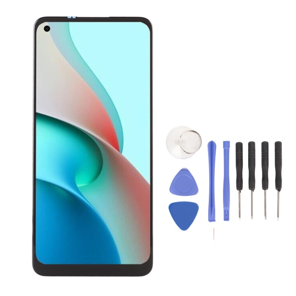 6,53 tommer LCD-skærm Digitizer Touch Digitizer LCD-udskiftning med reparationsværktøjer til Xiaomi Redmi Note 9 Redmi 10X