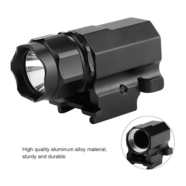 Utomhus LED-ficklampa i aluminiumlegering, bärbar taktisk ficklampa för