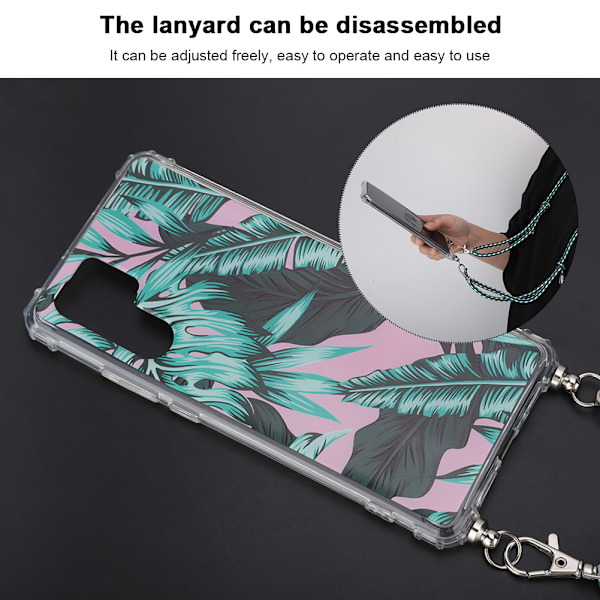 3D-lehtipuhelimen suojakotelo punotulla ripustusnarulla Huawei P30 PRO:lle
