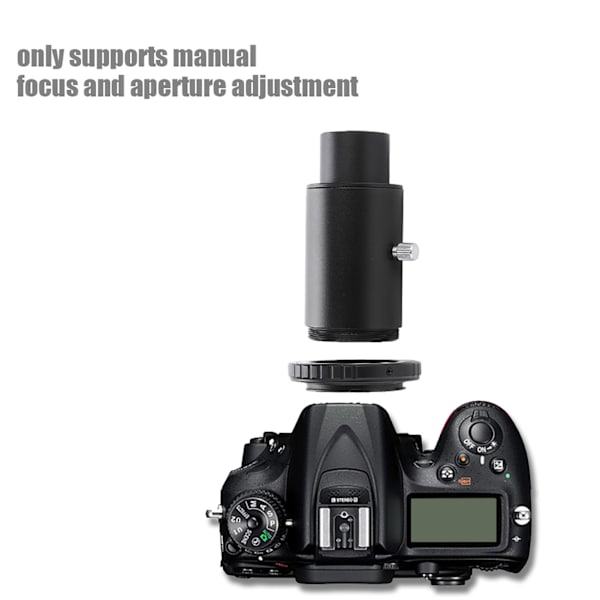 1,25 tommer teleskopforlængerrør M42 gevind TMount adapter T2 ring til Nikon F-fatning kamera