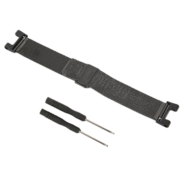Metal Mesh Watch Band Smartwatch Rem til Amazfit TRex Pro (Sort)