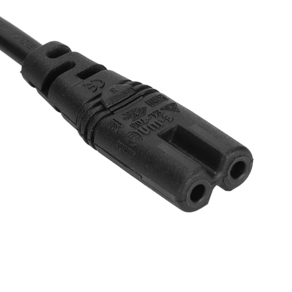 IEC320 C8 till IEC320 C7 strömkabel Vattentät värmebeständig adapterförlängningskabel 5,9ft 100-240V