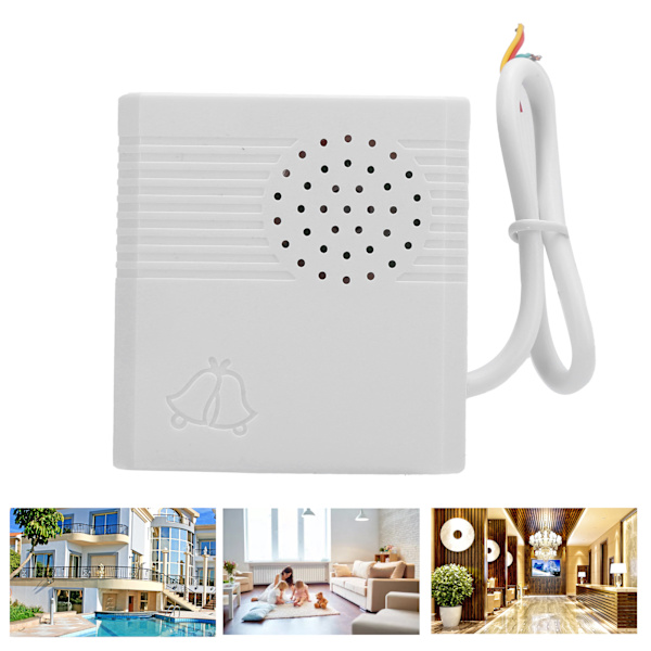 DC 12V Trådlös Dörrklocka 4 Kärntråd Tillträdeskontrollsystem för Hotell Hushållsbyggnad