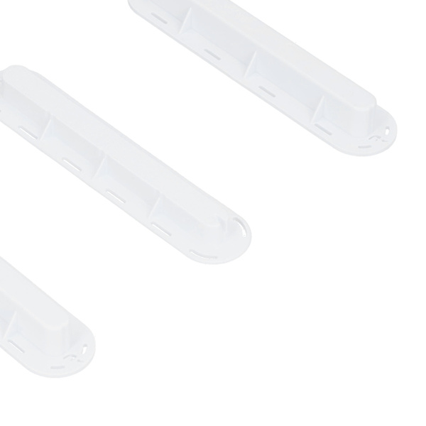 3 st/set Surfbräda Roder Groove Plast Fenad Box Plug Fin Plug Bas med Skruvar Vit