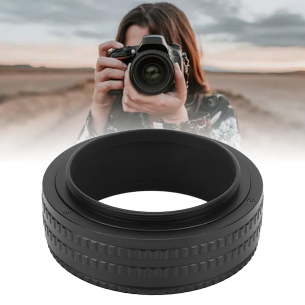 25 to 55mm M65 to M65 Lens Macro Helicoid Adapter Matting Treatment Aluminum Alloy Focusing Helicoid Adapter for Camera Lens