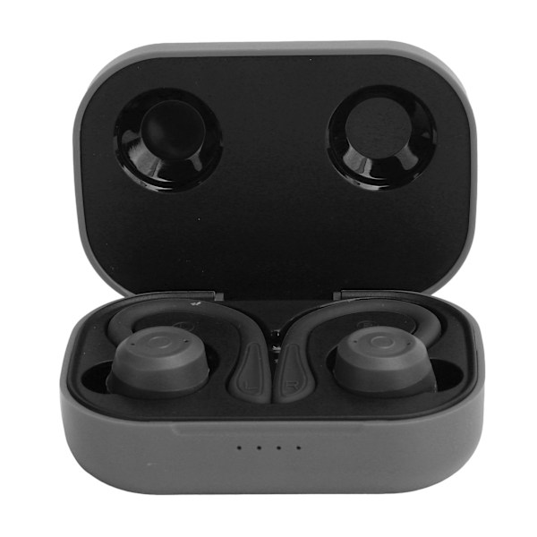 Bluetooth-öronsnäckor, trådlösa sport-in-ear-hörlurar med laddningsbox (svart)