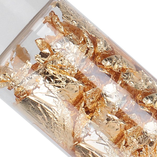 Guldfolie Flakes Lång Flaska Metallisk Bronsering Konfetter för Målning Hantverk Arkitektur