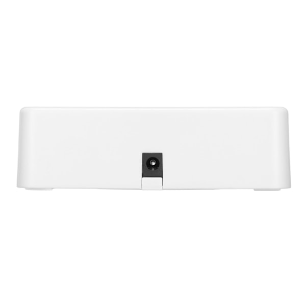 Fjernbetjeningens batterioplader med strømkabel Stabil bærbar dobbelt opladningsstation Dock til Wii Game Remote Control BatteryWhite