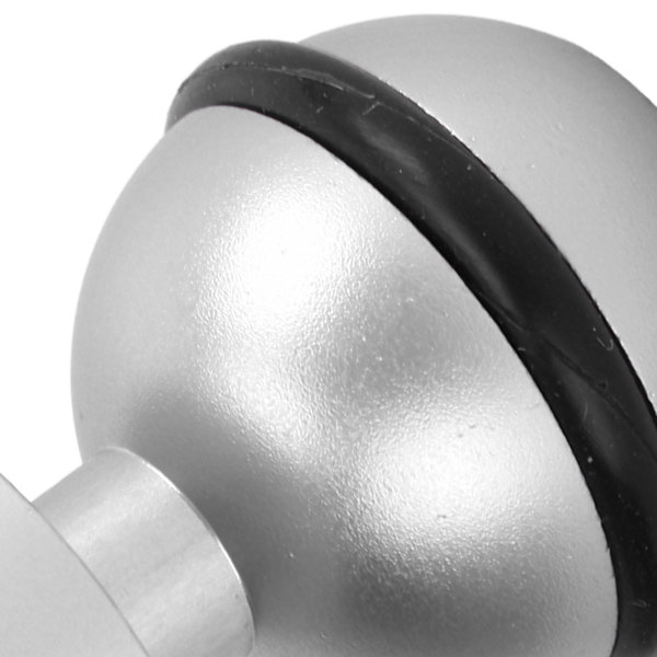 Dykkerlyktkulehode i aluminiumlegering med hard anodisering, lite, slitesterkt og holdbart dykkerlyktkulehode i sølv