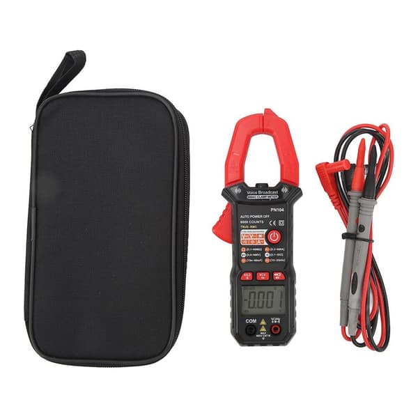 GETIT Klämmultimeter Helautomatisk Klämma AC DC Ström Spänning Motstånd Frekvensmätare Voltmeter Amperemeter