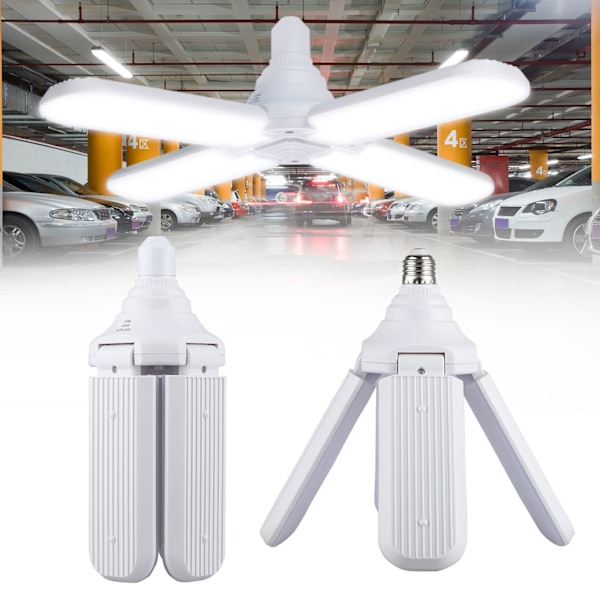 Superstarka LED-lampor för hopfällbara hushåll, 45W med 3200LM ljusflöde, justerbar vinkeldesign, ihålig pressgjuten värmeavledning,