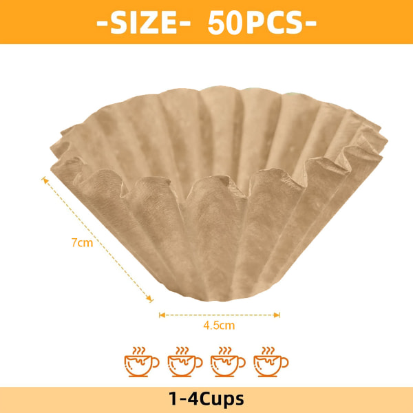 Kaffe filter Drypp kaffefilter Kakebolle filter kopp 50 stykker kaffefilter