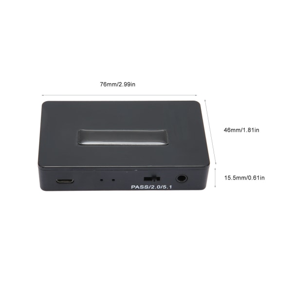 HD Multimedia Interface Ljuduttagare SPDIF 3,5 mm Utmatning PASS 2.0CH 5.1CH HD Multimedia Interface Ljudomvandlare