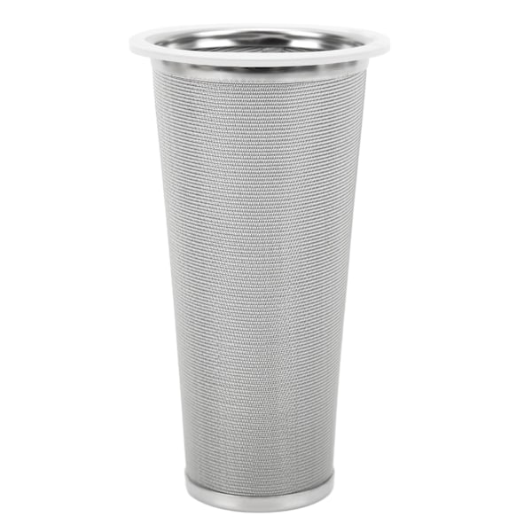 304 Rostfritt Stål Kallbrygg Kaffe Filter Kon Mesh med Vit Gummiring Kaffe Brygg Infuser för Fruktdryck