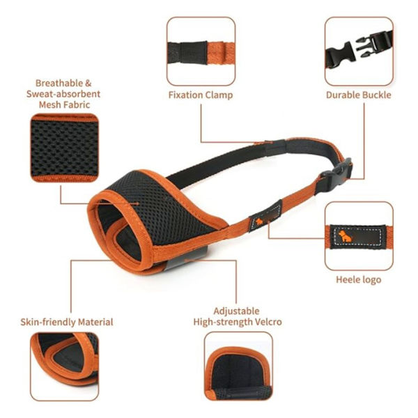 Hunde snude, blød mesh snude til små mellemstore store hunde chihuahua pudler beagle dachshund corgis labrador
