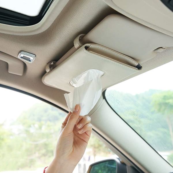 Bilhållare för papper, solskyddsvisirhållare, bilmaskhållare för solskydd, maskdispenser för bil, bilpapperslåda med påfyllning av papper
