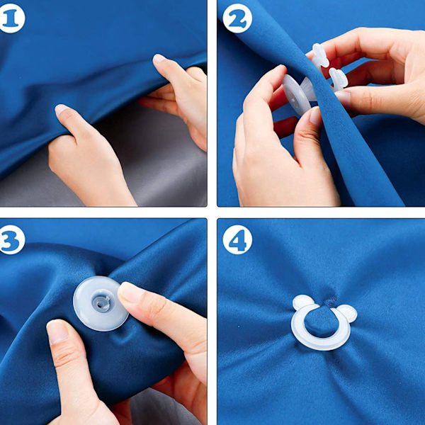20 set quilt fixering clips i plast för att hålla täcket stilla