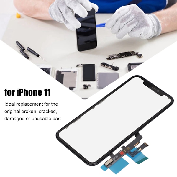 LCD-berøringsskærm Mobiltelefon Display Hovedskærm Udskiftning Reparation Reservedele til IPhone 11