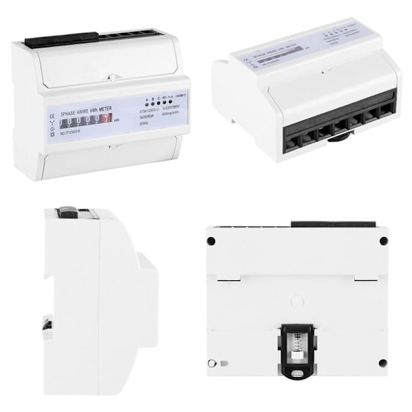 Trefas Elektronisk Energimätare, Smart Mätare för Noggrann 3-fas 4-tråds Energiförbrukningsanalys, Utrustad med Mikroelektronisk Teknik
