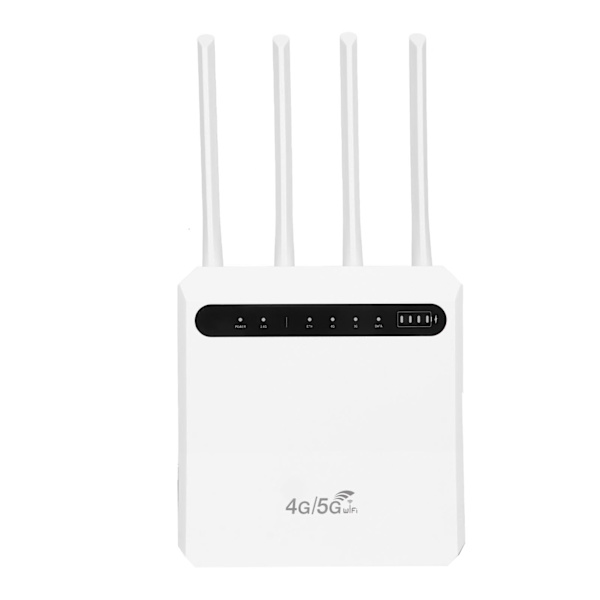 4G WiFi-reititin 600 Mbps:n standardilla, SIM-korttipaikka, 4 antennia, tukee 20 laitetta, mobiili WiFi-hotspot Eurooppaan, 100-240 V