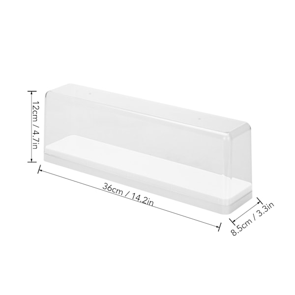 Actionfigur Oppbevaringsboks Støvtett Stablebar Transparent Tegneseriefigur Dukke Display Etui Hvit