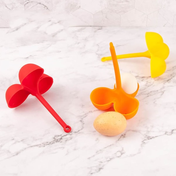 Egg Artisan: Unik Silikon Äggkokare med Utseende, Tål Diskmaskin, Perfekt För Den Konstnärliga Hemmakocken, Ger En Färgklick Till Din Matlagning
