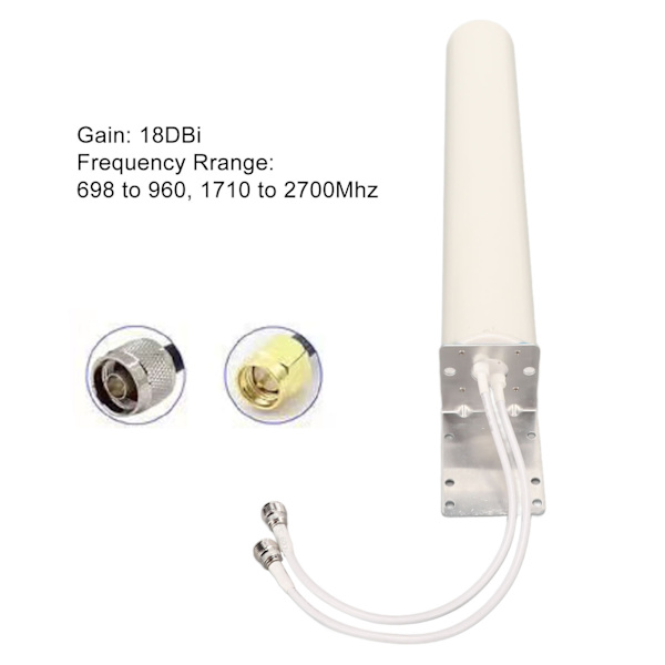 4G 5G ulkoantenni 100W 18DBi vahvistus 698-960 MHz 1710-2700 MHz Omni-suunta-antenni merikäyttöön