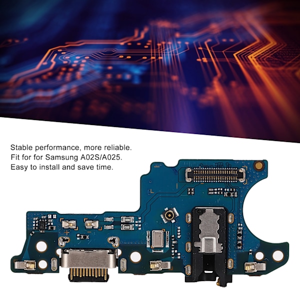 Halekontakt USB-ladedokkontaktkort for Samsung A02S/A025 ladeutstyr