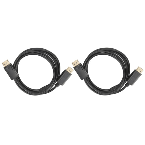 2 kpl DisplayPort-liitäntäkaapeli DP-DP-kaapeli 1,8 m DP-uros-uros-sovitinkaapel