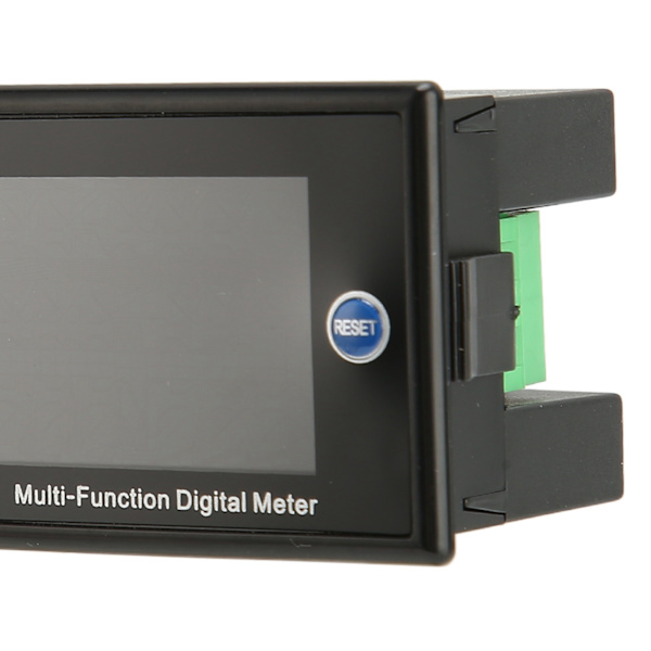 AC-meter Enkeltfase LCD Digital AC Panel Meter Spænding Strøm Frekvens Amp Watt Effektmonitor AC40‑300V 0.00-110.0A