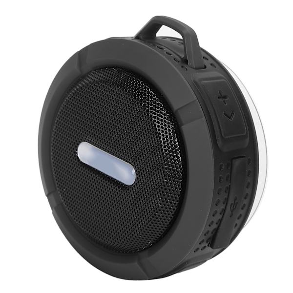 C6 Bluetooth-högtalare med sugkopp karbinhake vattentät mini-subwoofer för utomhussporter