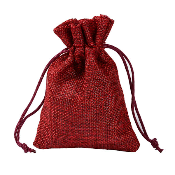 10 stk. jutepose bordeaux 10*14cm