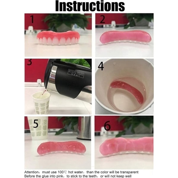 Künstliche Zähne Zahnersatz Provisorischer Quick Dental Prothe