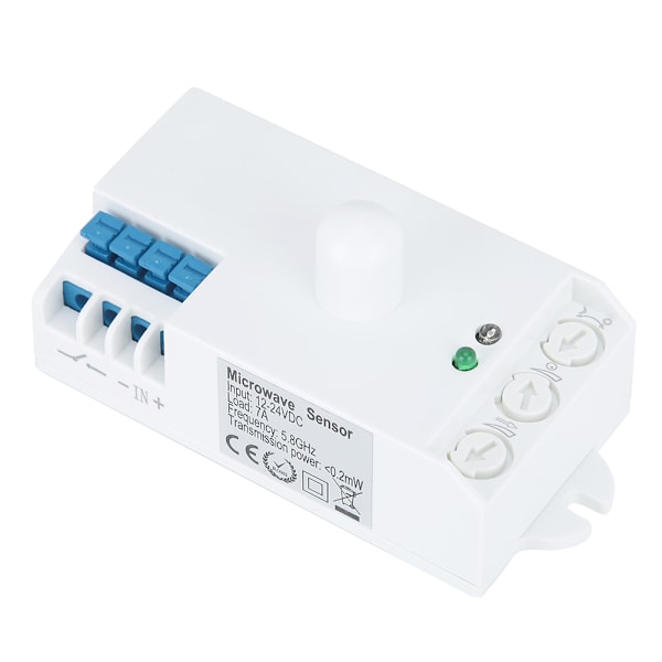 5,8 GHz intelligent kroppsinduksjon bryter mikrobølge radarsensor bryter DC 12-24V